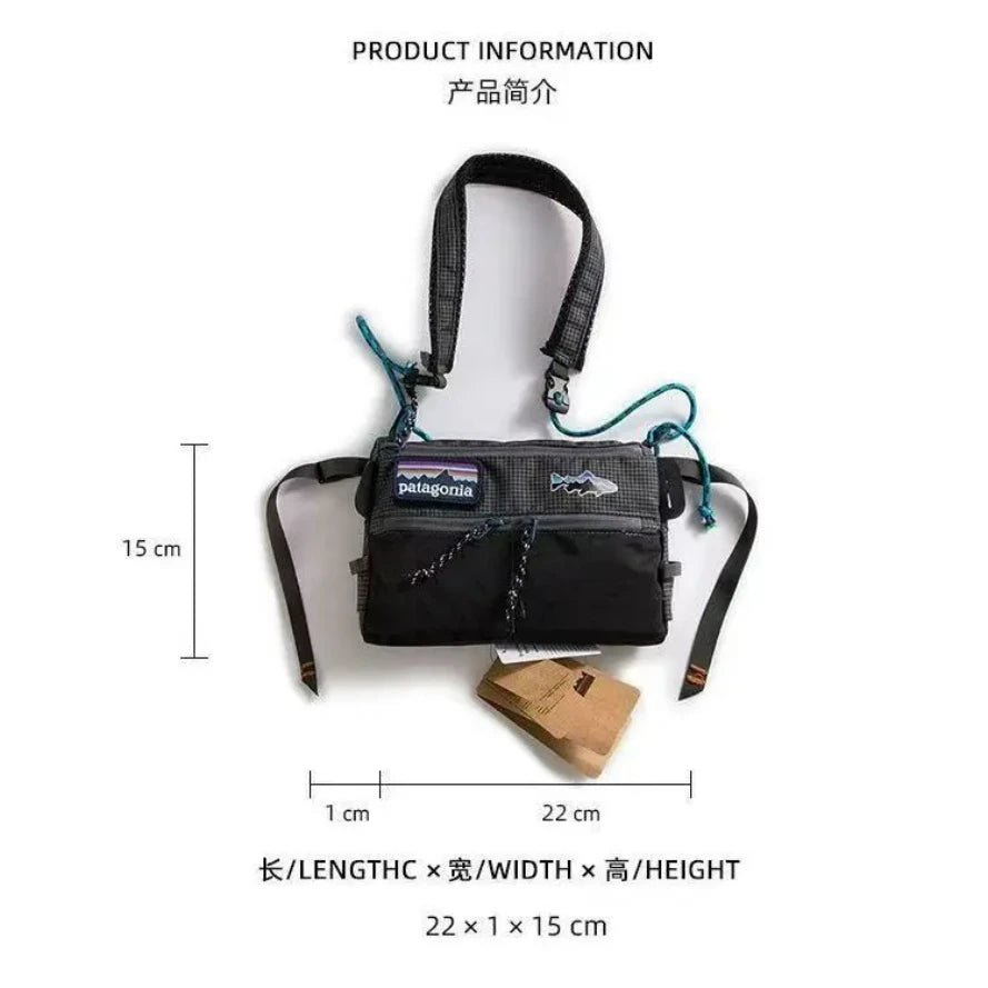 Hot Pata Men's And Women's Sports Envelope Bag Travel Casual Fishing Messenger Bag Versatile Shoulder Bag Tooling Wind Phone Bag