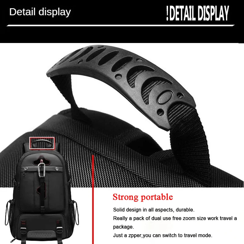 SWISS MILITARY Travel Backpack Men Hiking And Climbing Large-Capacity Backpack Fashion Expandable USB Bag Waterproof Backpack