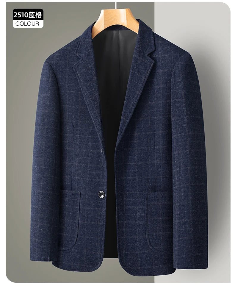 Blazer tendance pour homme, nouvelle mode, tenue professionnelle décontractée, style britannique, ample, quatre saisons