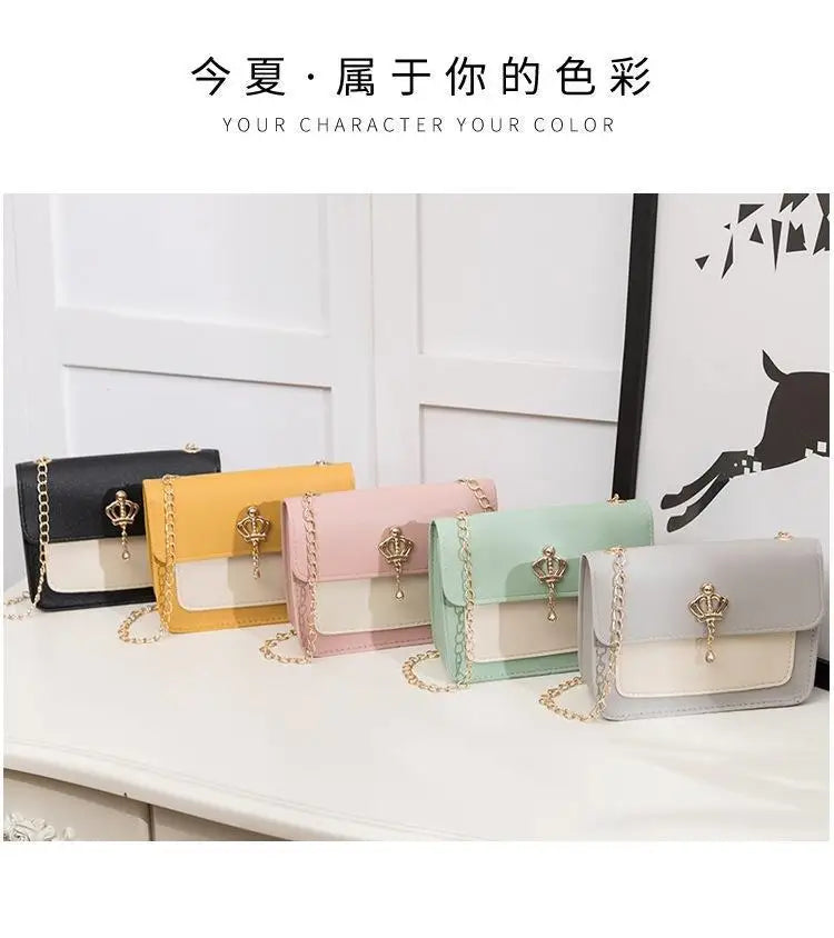 Fashion New Women Crossbody Bag PU Leather Small Flap Messenger Bag for Ladies Sling Bag Mobile Phone Wallet Summer Handbags