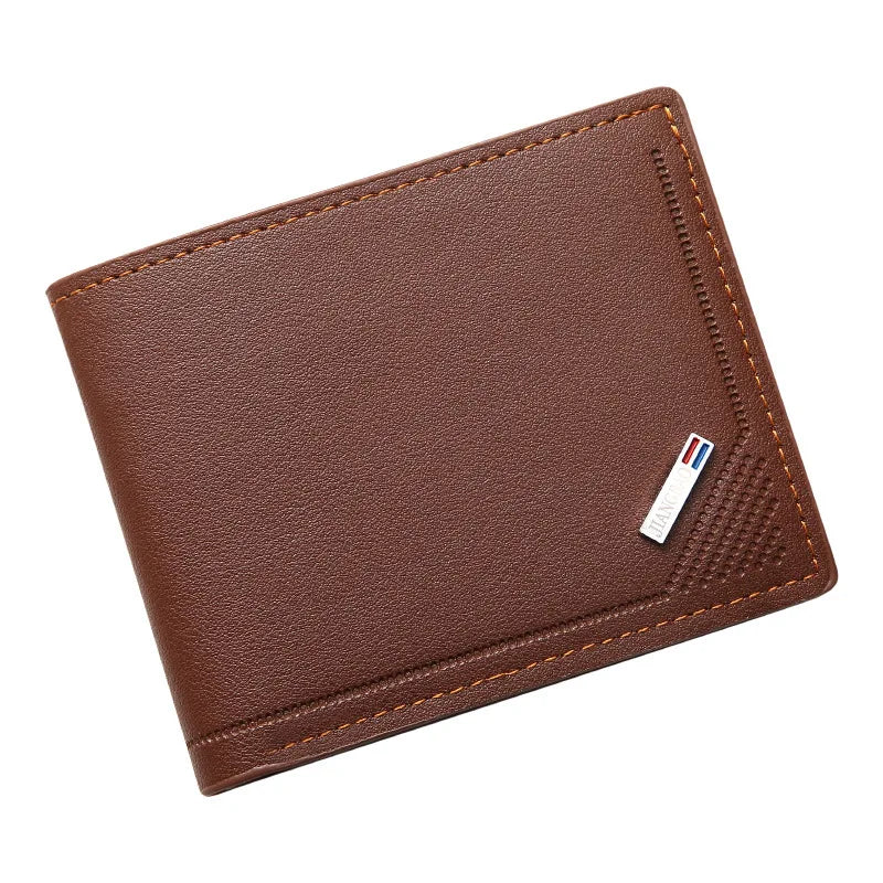 Men Inserts Foldable Wallets Picture Coin Slim Purses Business Money Credit ID Cards Holders Vintage Protection Capacity Bags