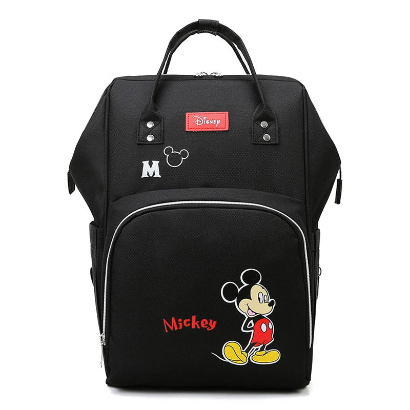 Disney Minnie Mickey Design Diaper Baby Bag Waterproof Mom Backpack Travel Multifunctional Maternity Large Capacity Stroller Bag