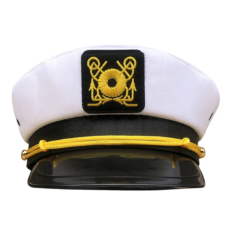 Adult Yacht Sailor Captain Hat Adjustable Men's and Women's Party Hat Makeup Ball Dressing Event Excellent Stylish Accessories