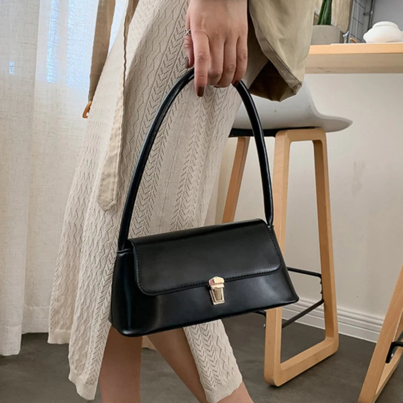 Luxury Brand Crossbody Bags For Women Fashion Design Underarm 2023 Woman Shoulder Bag Female Handbag And Purses Solid Color