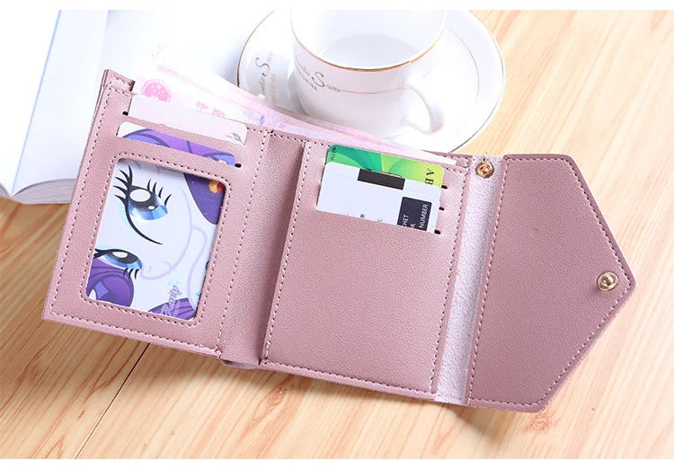 Mini Tassel Wallet Women Fashion Purse Female Short Mini Wallets Korean Students Lovely Purse Female Small Wallet for Women