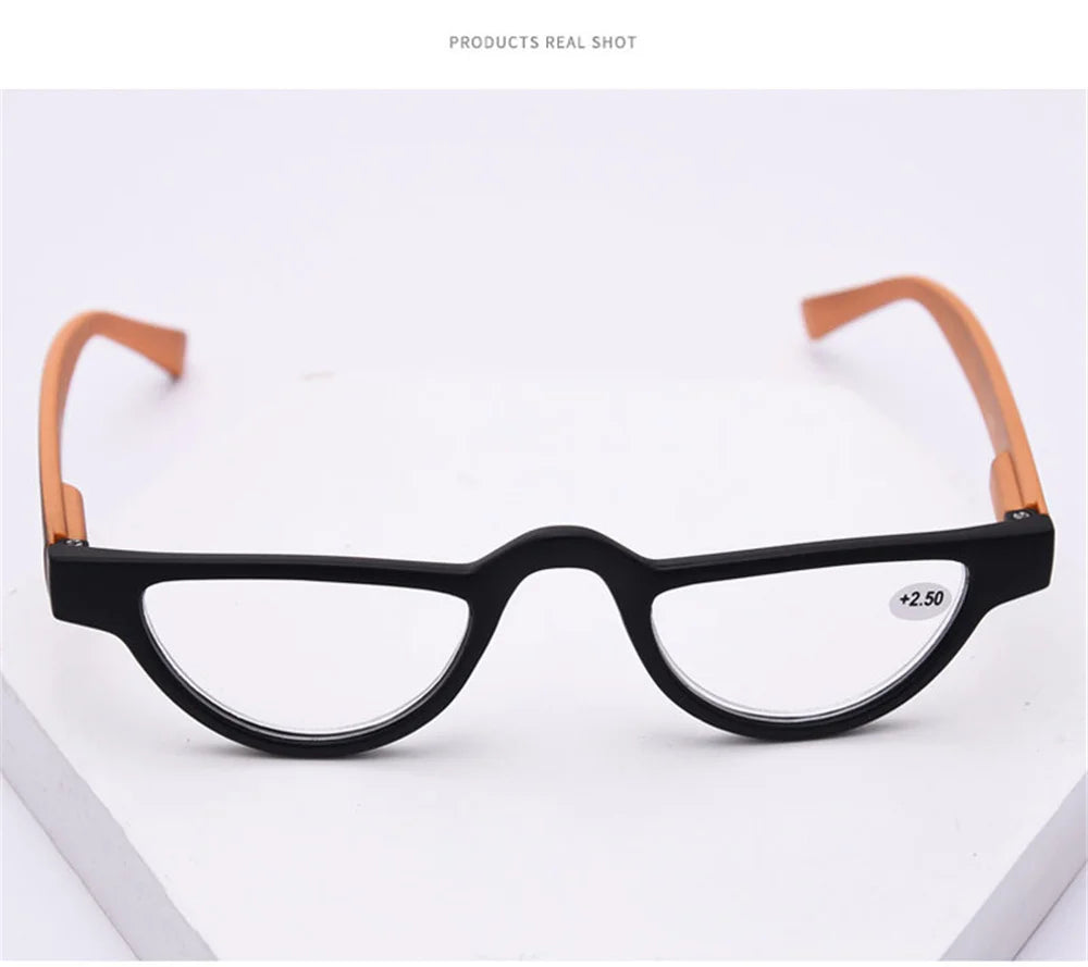 Ultralight Half Frame Reading Glasses Women Men Presbyopia Optical Eyeglasses Unisex Reading Eyewear Diopter +1.0to+3.5