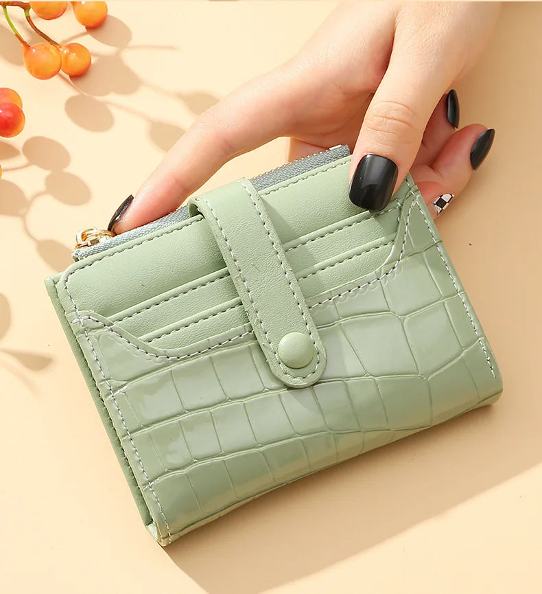 Women Short Wallet Small Fashion Luxury Brand Leather Purse Ladies Card Bag for Women Clutch Female Purse Money Clip Wallet 2023