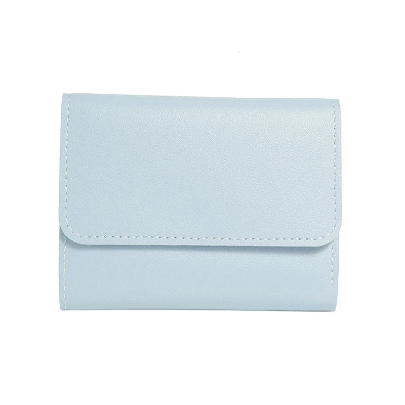 New Cute Wallets for Women Small Hasp Girl Credit Card Holder for PU Leather Coin Purse Female Wallet Short Purses for Women