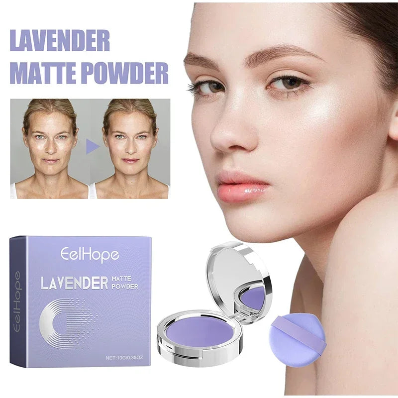 Blue Sky Setting Powder Cake Natural Long-Lasting Oil Control Face Foundation Waterproof Matte Compact  Loose Powder Makeup