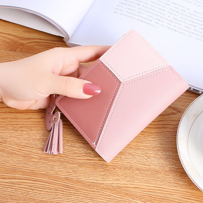 Women Fashion Short Wallet Coin Purse for Women Card Holder Bag Small Ladies Wallet Female Two-fold Hasp Mini Cute Clutch Purse