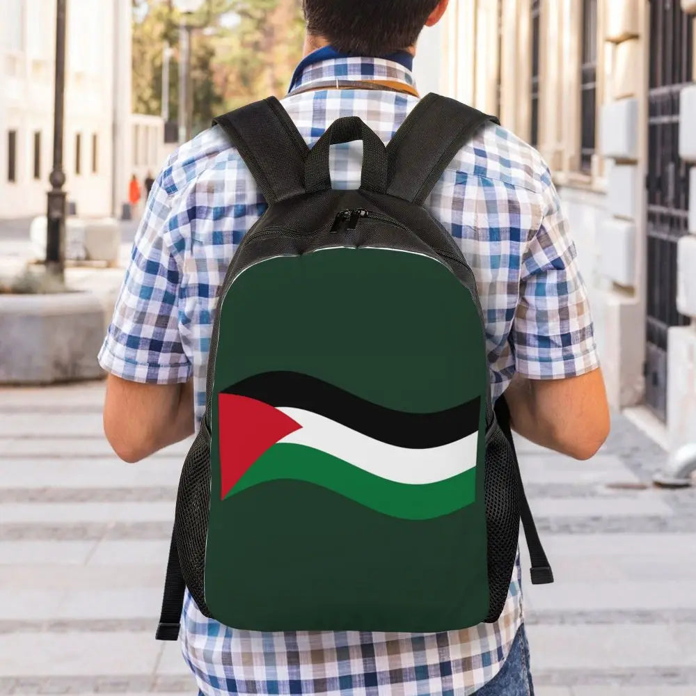 Custom Palestinians Keffiyeh Pattern Backpack for Women Men Waterproof College School Tradition Bag Print Bookbags