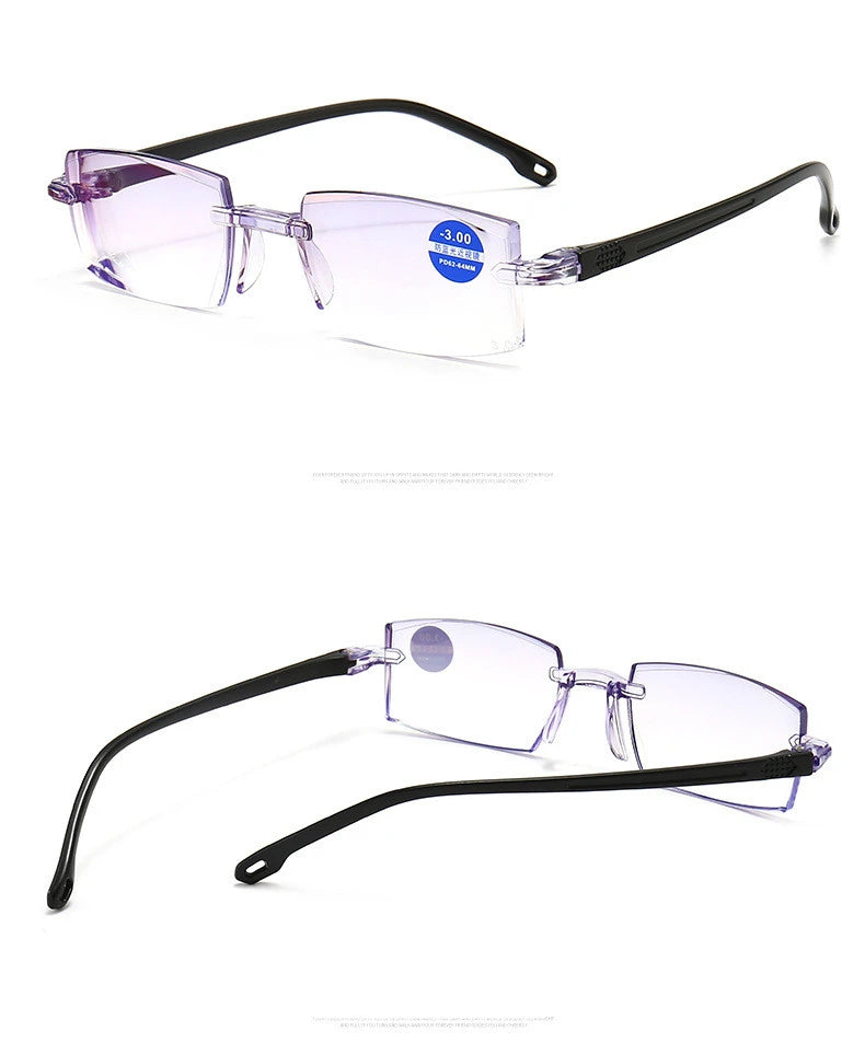 -1.0 -1.5 -2 -2.5 -3 -3.5 -4 -4.5 -5 -5.5 -6 Myopia Memory Optical Glasses Half Frame Finished Men Women Shortsighted Eyeglasses