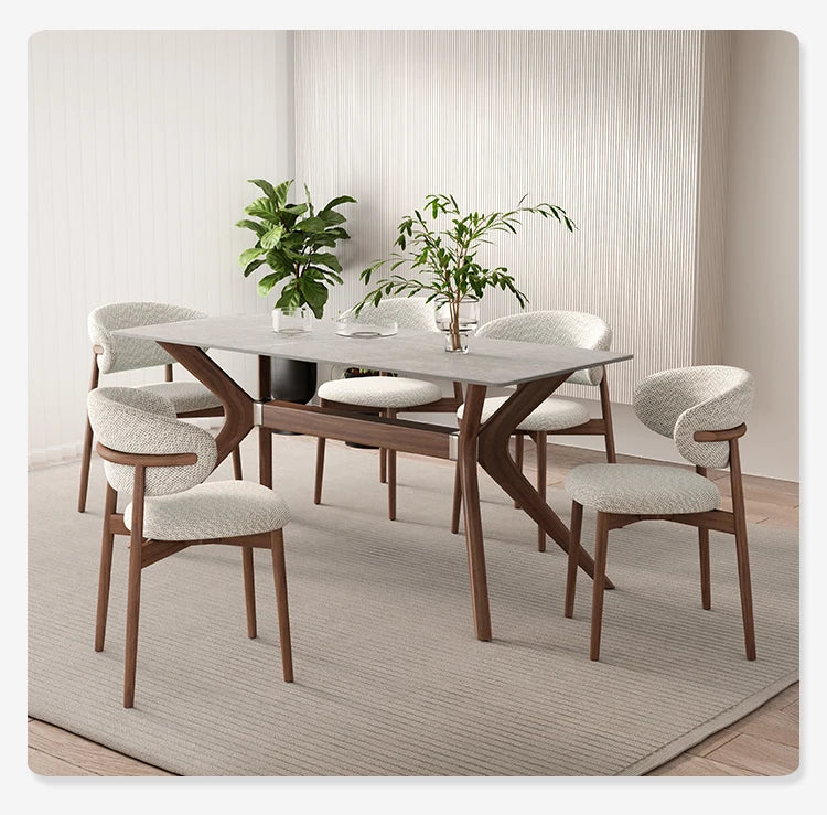 Nordic Mobile Dining Room Sets Armchair Foldable Design Chair Dining Table Set Modern Tavolo E Sedie Pranzo Home Furniture DW