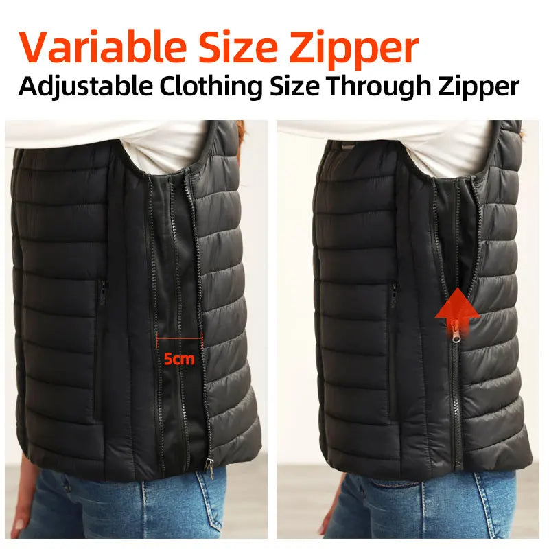 Heated Vest For Men Usb Electric Self Heating Vest Women Warming Heated Jacket Lightweight Thermal Sleeveless Heated Clothing