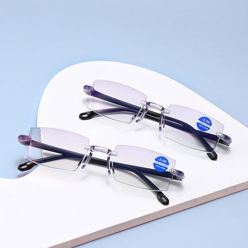 -1.0 -1.5 -2 -2.5 -3 -3.5 -4 -4.5 -5 -5.5 -6 Myopia Memory Optical Glasses Half Frame Finished Men Women Shortsighted Eyeglasses