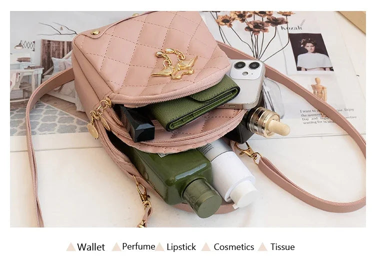 Women's Backpacks PU Leather Casual Small Women Bags Luxury Handbag Phone Purse Multifunction School Backpacks