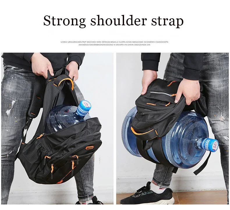 Men's Backpacks Oxford Waterproof Rucksack Business Computer Bag Casual Backpack Senior High School Student Schoolbag Large Capa