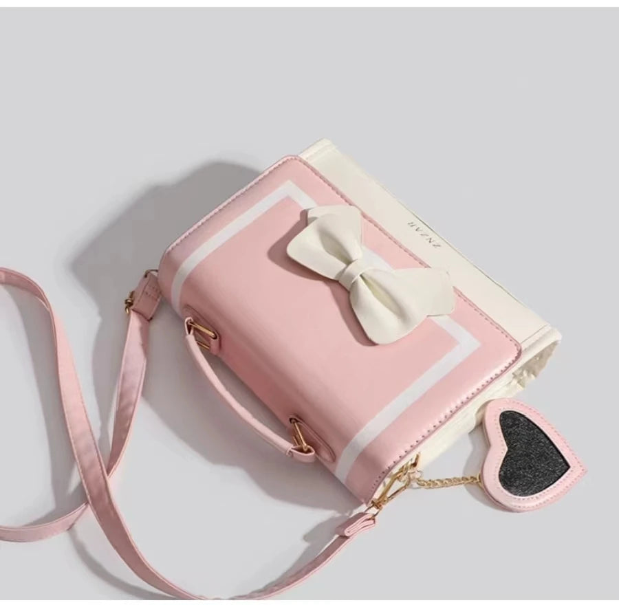 Sac à bandoulière transparent tendance pour femme, sac à main de style preppy japonais, sac à main tendance Kawaii JK polyvalent