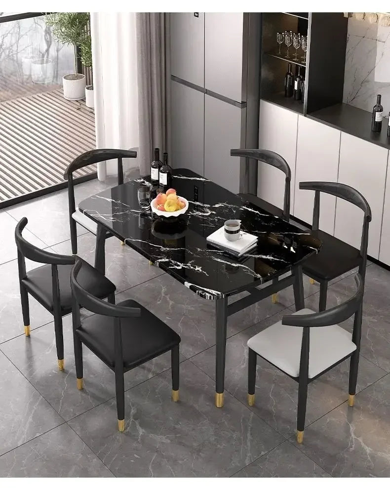 High Modern Luxury Dining Table Legs Metal Organizer Free Shipping Hallway Coffee Tables Nail Restaurant Mesa Comedor Furniture