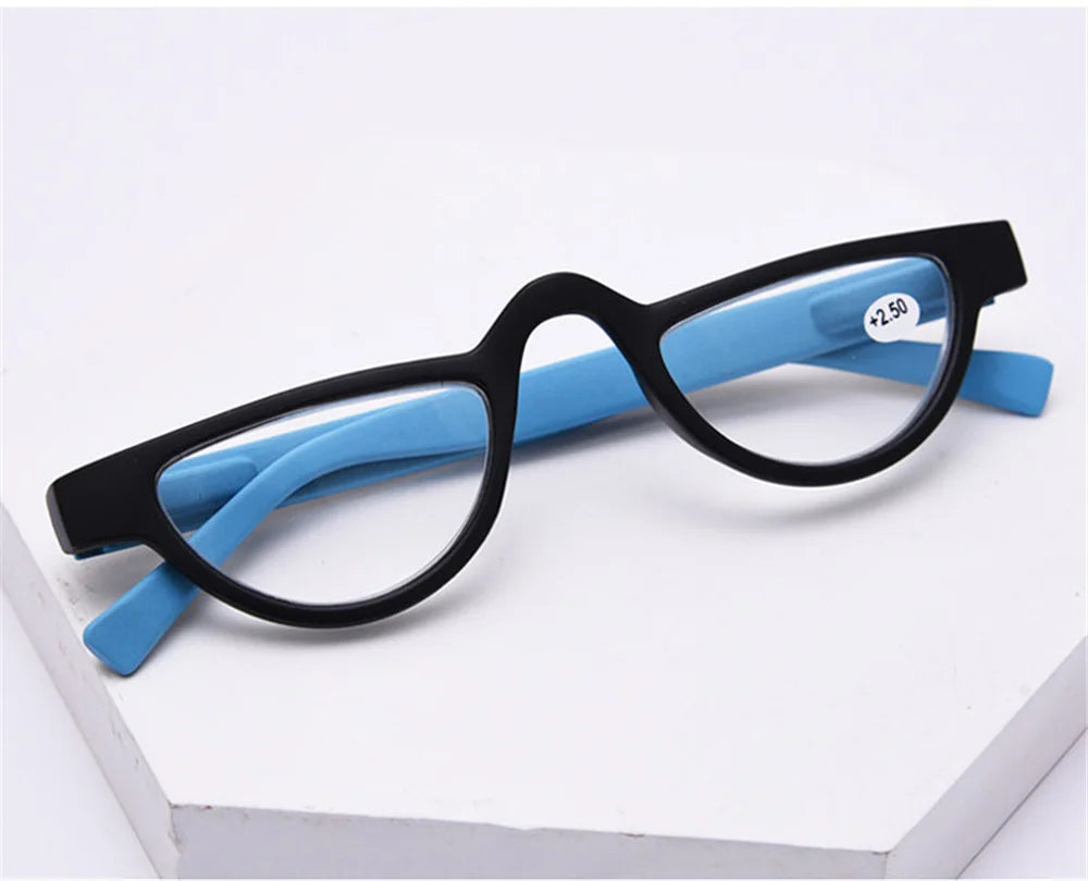 Ultralight Half Frame Reading Glasses Women Men Presbyopia Optical Eyeglasses Unisex Reading Eyewear Diopter +1.0to+3.5