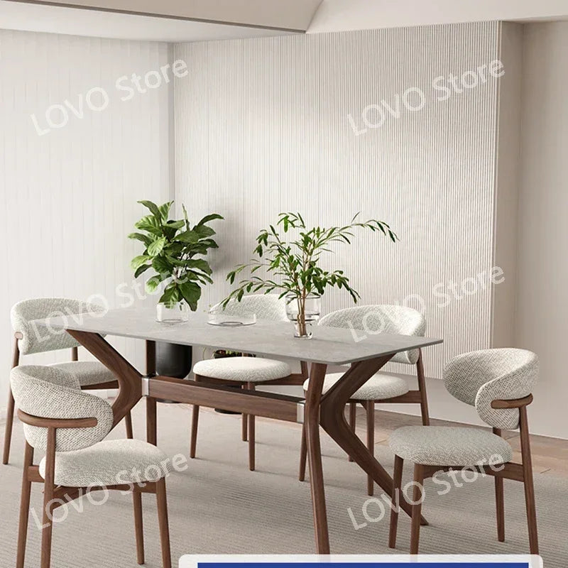 Nordic Mobile Dining Room Sets Armchair Foldable Design Chair  Table Set ModernHome Furniture DW