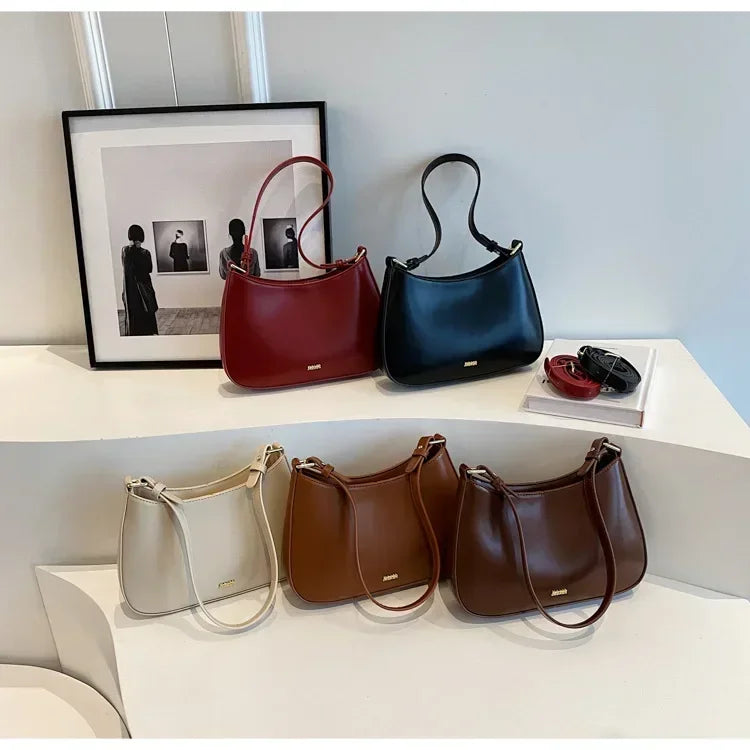 Red Underarm Shoulder Bags for Women 2024 New Texture Leather Crossbody Bag Luxury Designer Wedding Bride Handbags Sling Bag