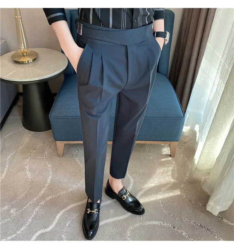 High-quality Nadors Men's Trousers Casual Business Formal Suit Pants High-waisted Slims Smooths Your Silhouette Cropped Pants