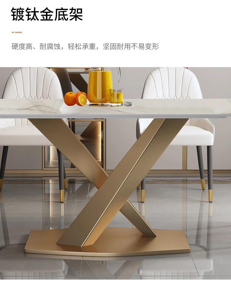 Entrance Table Marble Alternative Dining Room Set Breakfast Nook Coffee Living Furniture Games Modern Portable Muebles De Cocina