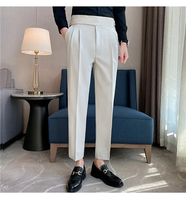 High-quality Nadors Men's Trousers Casual Business Formal Suit Pants High-waisted Slims Smooths Your Silhouette Cropped Pants