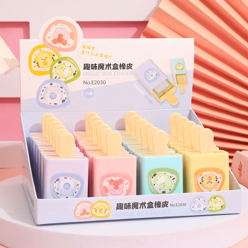 Cartoon Magic Box Rubber Eraser for Creative Eraser for Kindergarten Preschool K