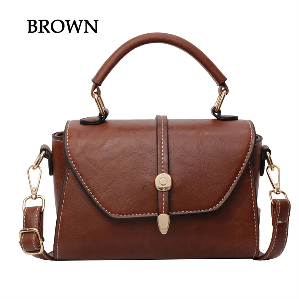 New High Quality Cowhide Women's Handbag Fashionable Casual Female Shoulder Bags Luxury Designer Girls Diagonal Straddle Bag Sac