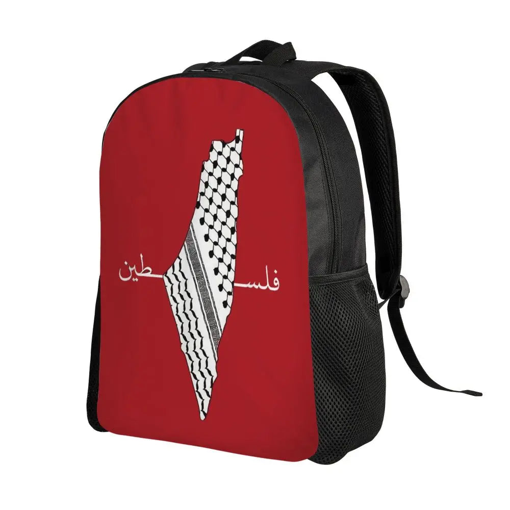 Custom Palestinians Keffiyeh Pattern Backpack for Women Men Waterproof College School Tradition Bag Print Bookbags