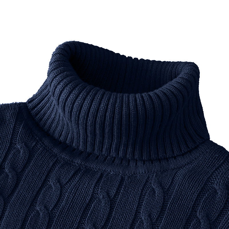 Nouveau pull à col roulé décontracté pour hommes, pull tricoté à col roulé pour hommes, pull en laine pour hommes, garde au chaud