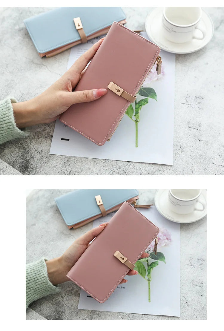 Long Women's Wallet Female Purses Tassel Coin Purse Card Holder Wallets Pu Leather Clutch Money Bag Purses Carteras Para Mujer