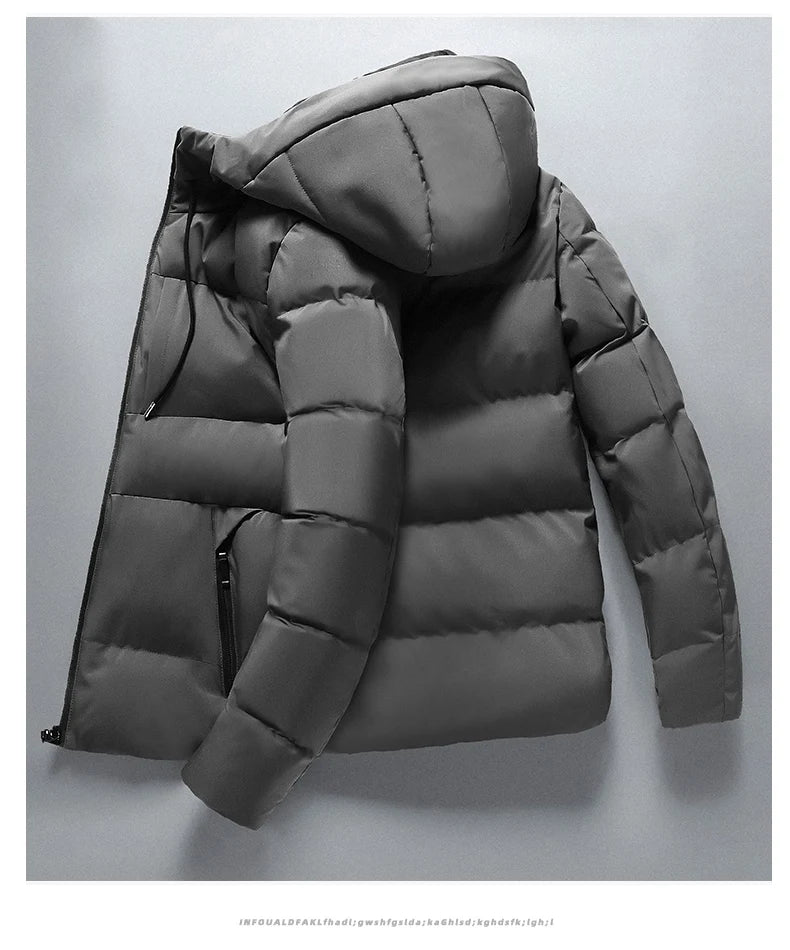 Hiver Loisirs Épaissir Chaud Veste Imperméable Parka Hommes Automne Nouveau Vêtements D'extérieur Coupe-Vent Chapeau À Capuche Parka Veste Hommes