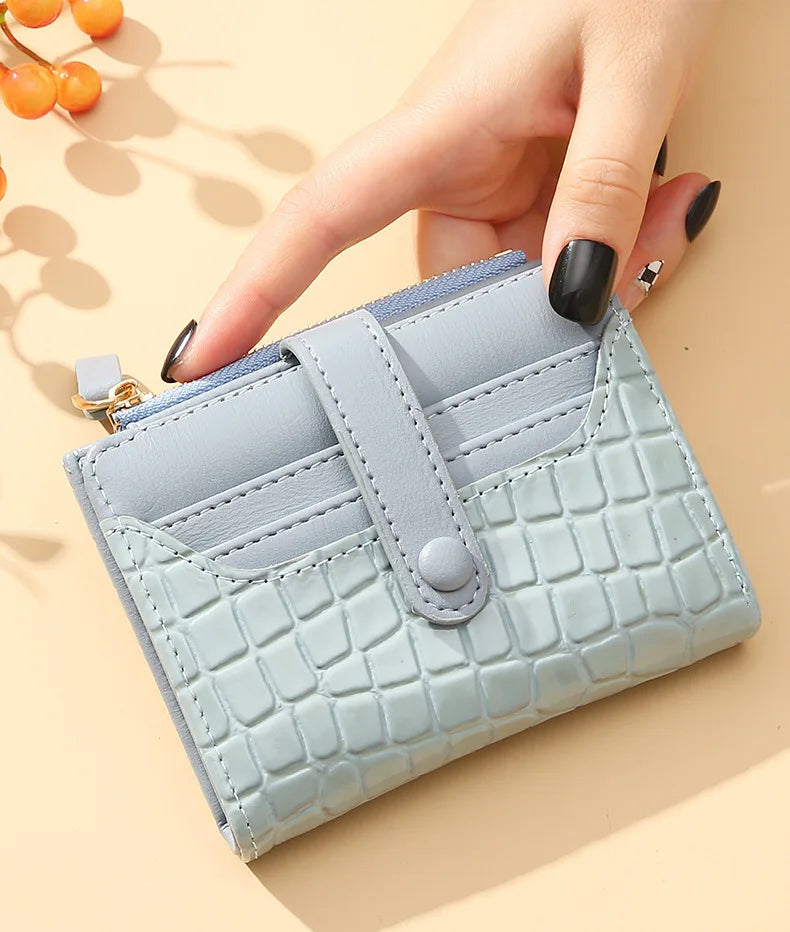 Women Short Wallet Small Fashion Luxury Brand Leather Purse Ladies Card Bag for Women Clutch Female Purse Money Clip Wallet 2023