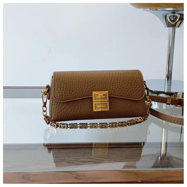 2024 New High-end Texture Small Square Bag Women's Crossbody Bag Versatile and Fashionable Chain Bags Ladies HandBags