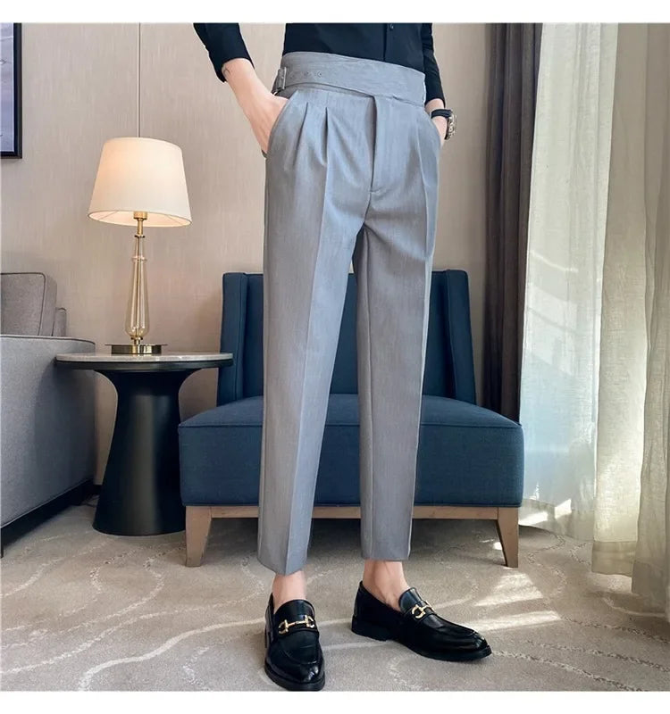 High-quality Nadors Men's Trousers Casual Business Formal Suit Pants High-waisted Slims Smooths Your Silhouette Cropped Pants