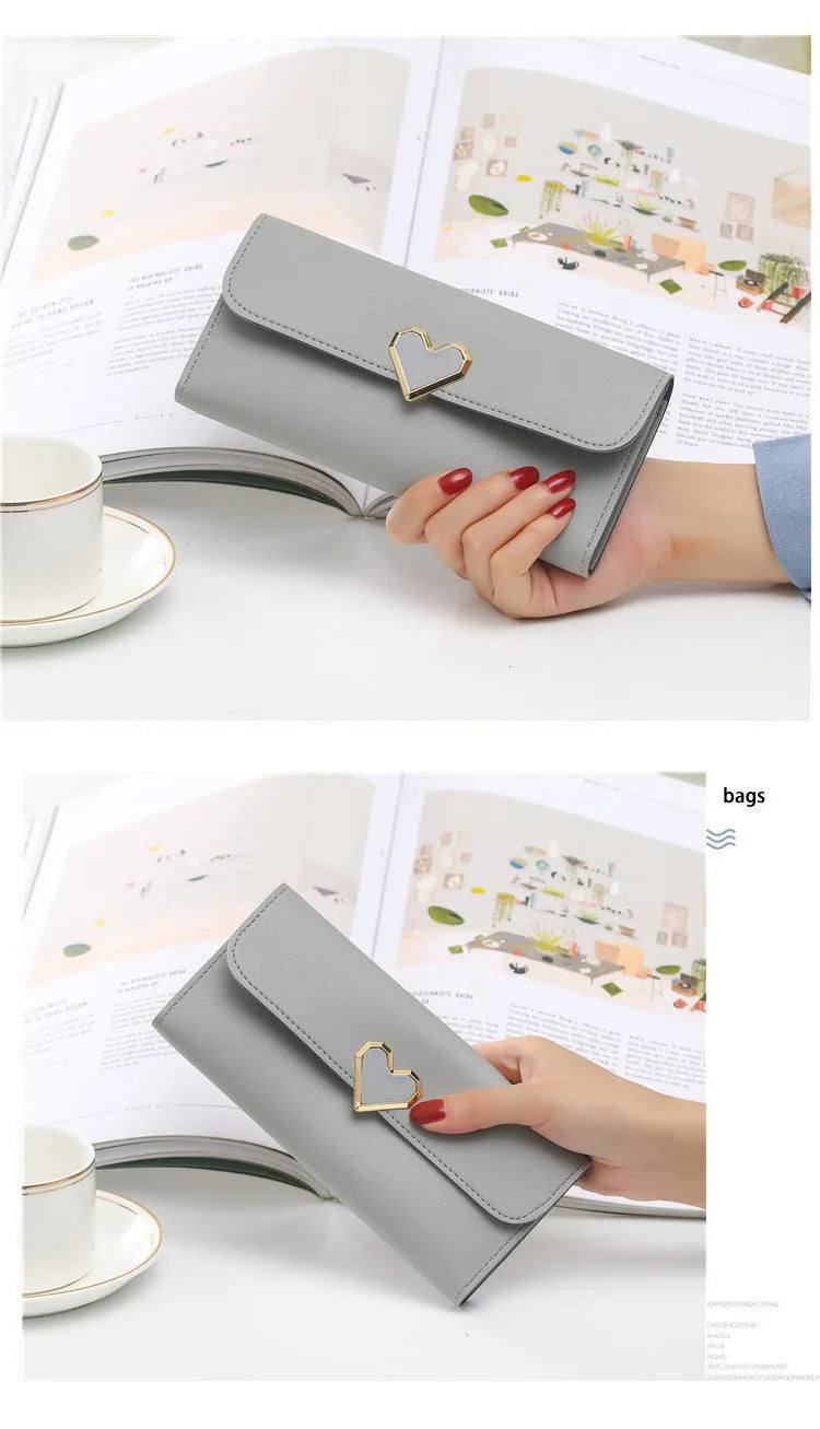 2024 Long Women Wallets Free Name Customized Lady's New Fashion High Quality PU Female Purse Photo Holder Wallet For Girls