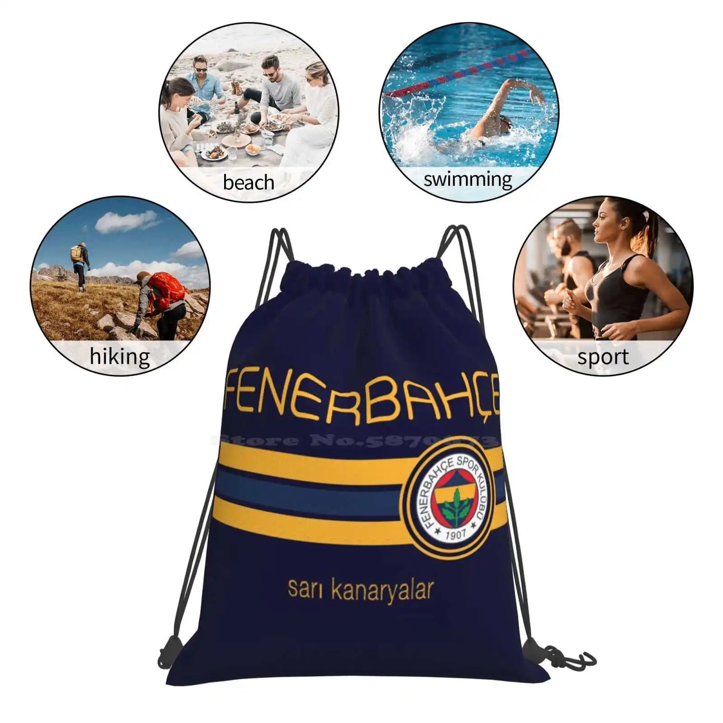 Super League - Fenerbahce (Home Navy) Hot Sale Schoolbag Backpack Fashion Bags Football Super League Fenerbahce Fenerbah ? E