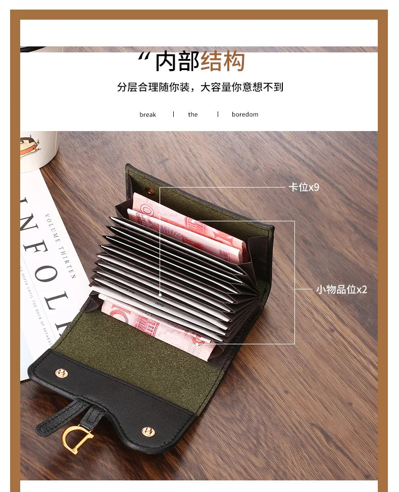 New Designer Wallet Women's Wallet Luxury Women's Purse Fashion Wallet Multi-Card Card Holder Small Wallet Coin Purse Clutch Bag