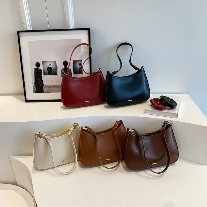 Red Underarm Shoulder Bags for Women 2024 New Texture Leather Crossbody Bag Luxury Designer Wedding Bride Handbags Sling Bag