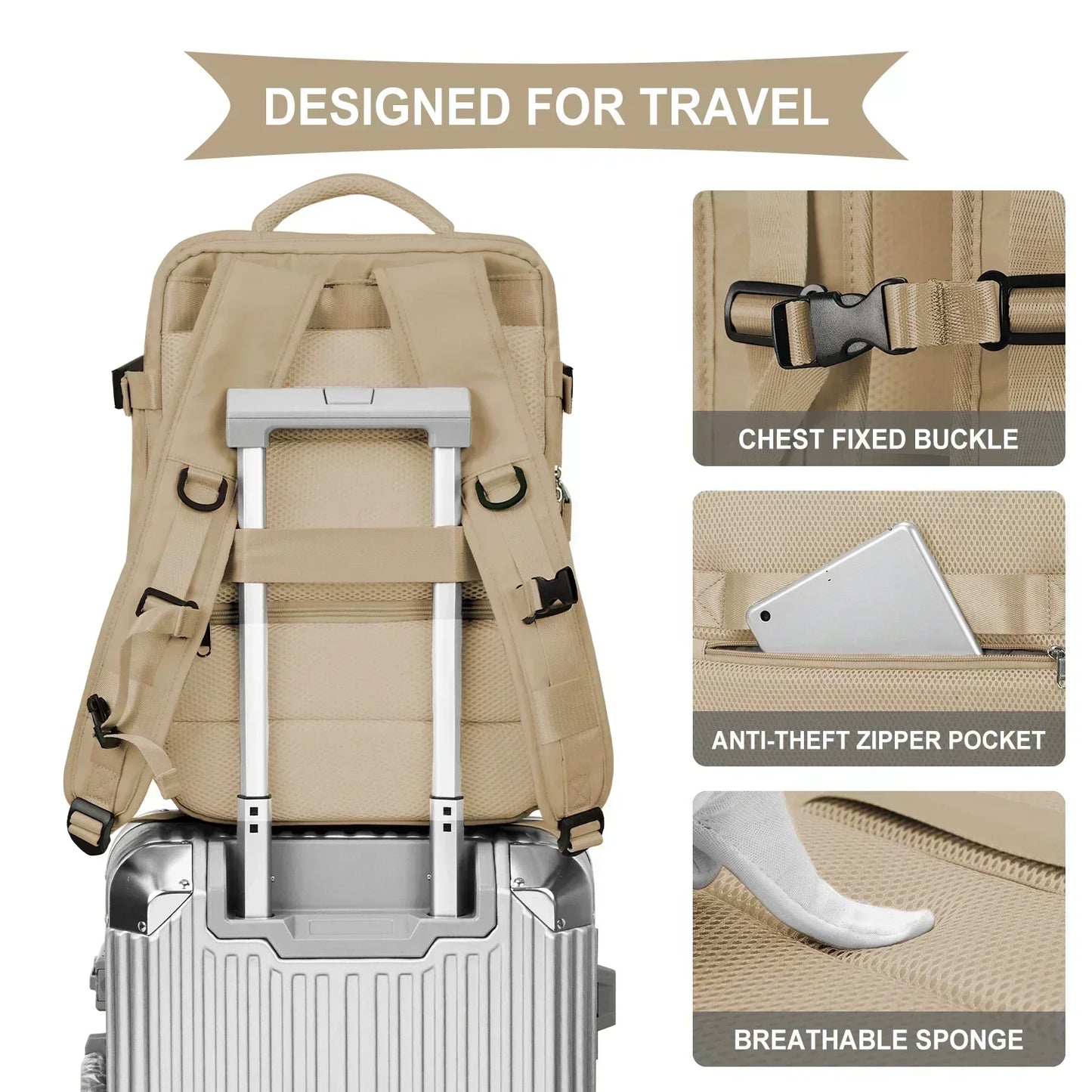 Backpack 40x30x20 Airplane, Cabin Hand Luggage Backpack, Laptop Backpack for Aeroplane Travel, School Backpack