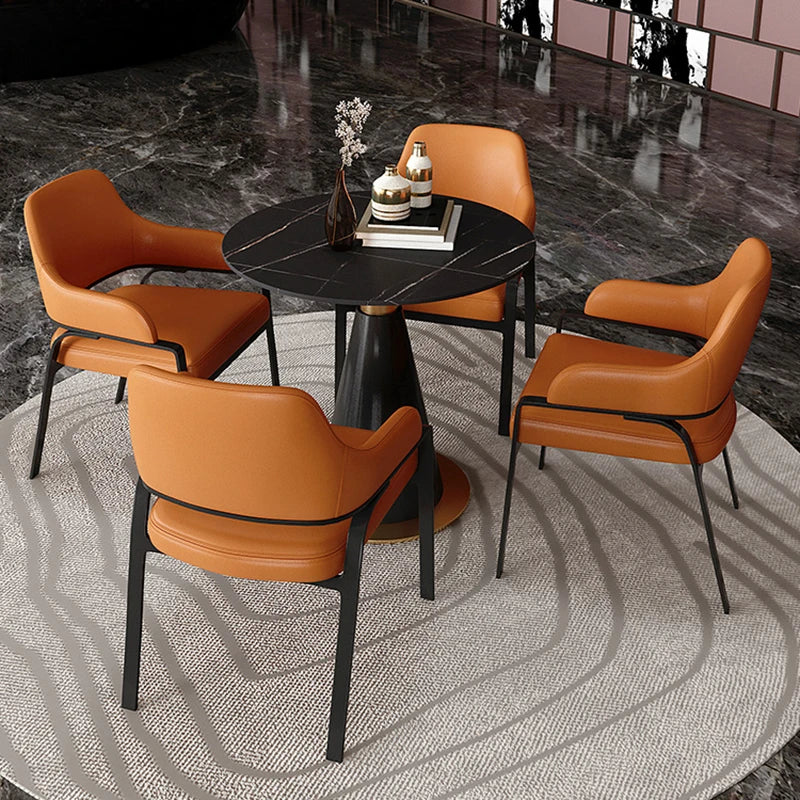 Living Room Nordic Dining Table Round Accent Mobile Dining Room Set Designer Home Tavolino Da Salotto Kitchen Furniture