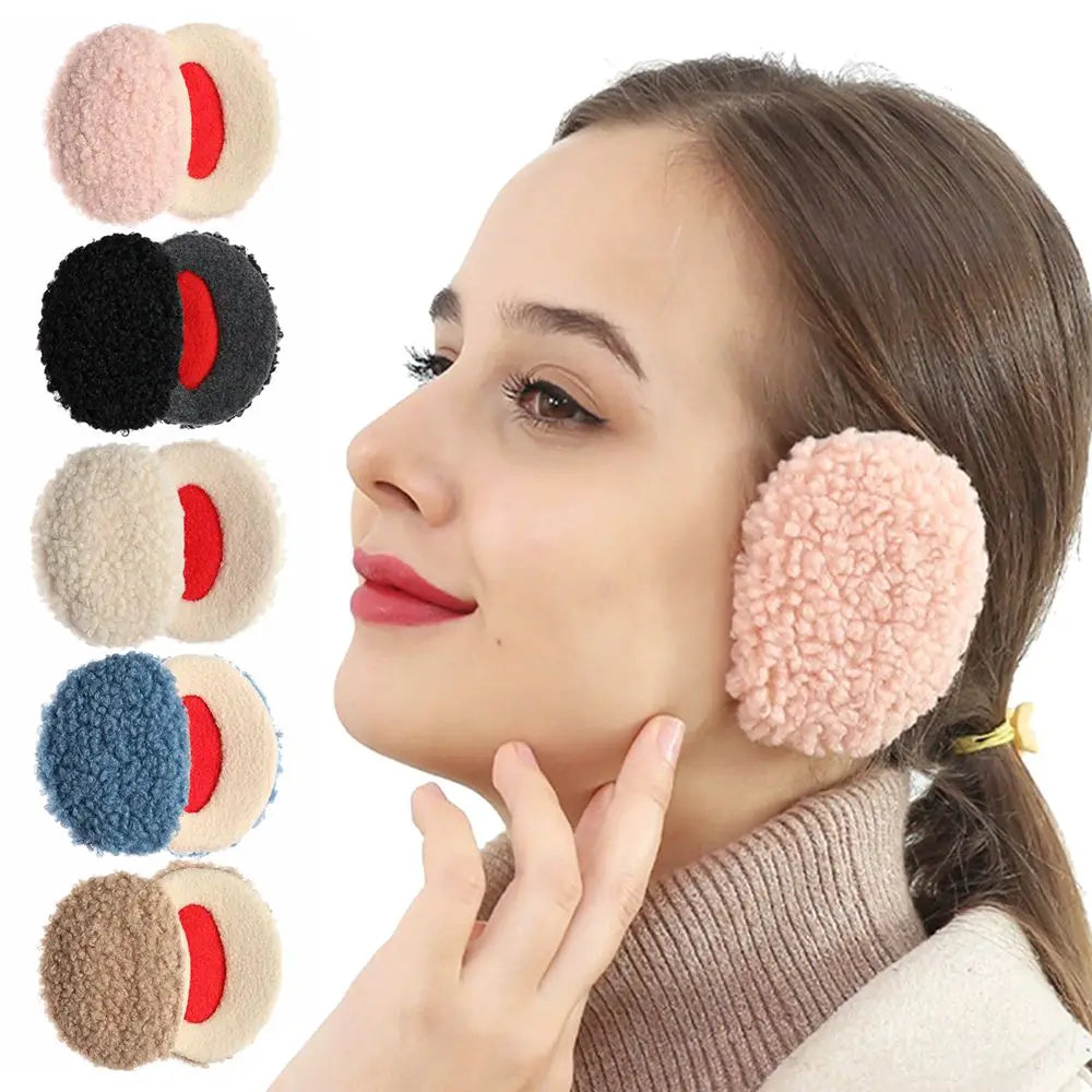 Bandless Ear Muffs Women Men Winter Fleece Ear Cover Soft Thick Ear Warmers Windproof Ear Protection for Adults and Kids