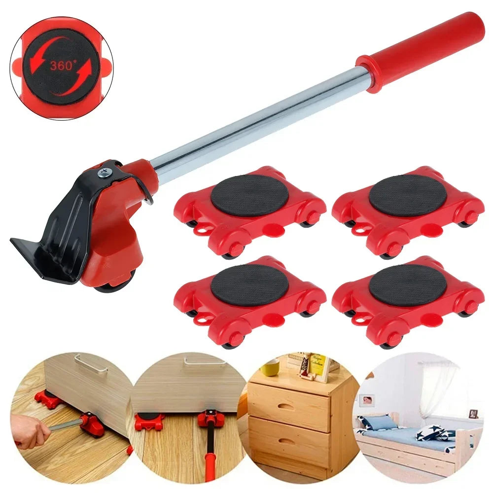 Furniture Moving Transport Roller Set Heavy Duty Furniture Lifiting Caster Tool Furniture Transport Lifter Sliders Roller Tool