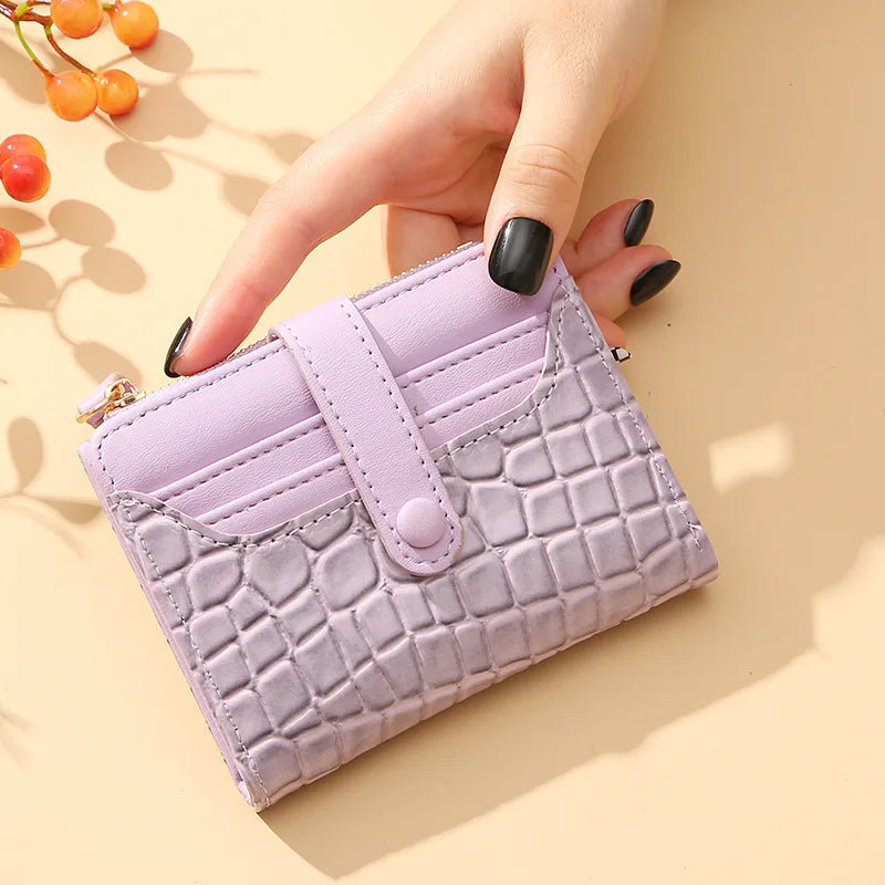 Women Short Wallet Small Fashion Luxury Brand Leather Purse Ladies Card Bag for Women Clutch Female Purse Money Clip Wallet 2023