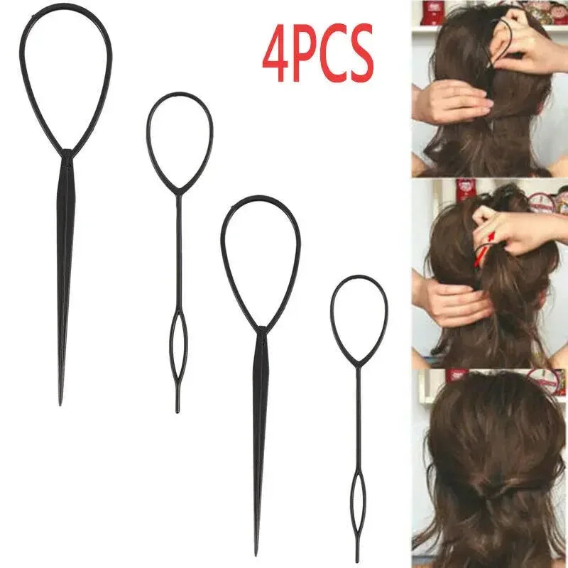 Outil de coiffure en éponge Boucle en plastique Fabricant de cheveux bouclés Chouchou Bandeau Twist Donut Chignon Bigoudi Bandeaux Outils de coiffure