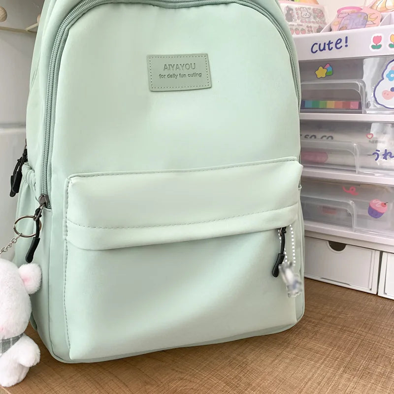 New Female Fashion Lady High Capacity Waterproof College Backpack Trendy Women Laptop School Bags Cute Girl Travel Book Bag Cool