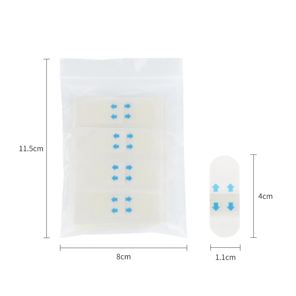 80pcs Invisible V Face lift Tapes Wrinkle Removal Sticker Face Forehead Neck Sticker Pad Anti Aging Patch Facial Slimming Mask